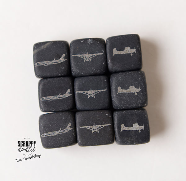 Personalized Whiskey Stones - Set of 9