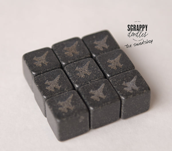 Personalized Whiskey Stones - Set of 9