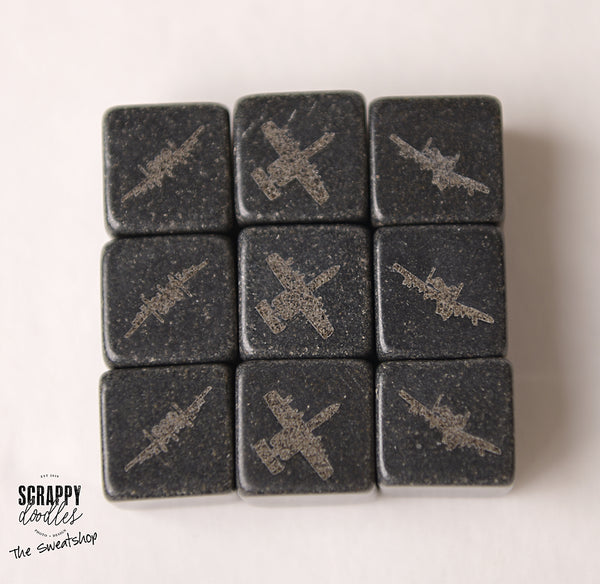 Personalized Whiskey Stones - Set of 9