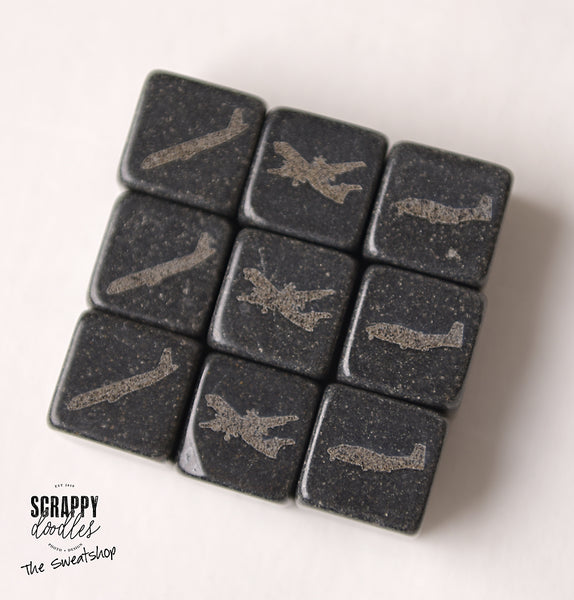 Personalized Whiskey Stones - Set of 9